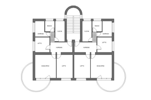 PLANTA VILLINO OSTIA ADALBERTO LIBERA