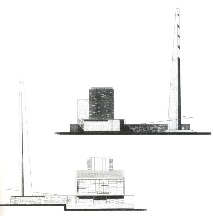 SANTUARIO VIRGEN DEL CAMINO alzado este y oeste